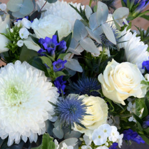 bouquet champetre bleu et blanc bègles