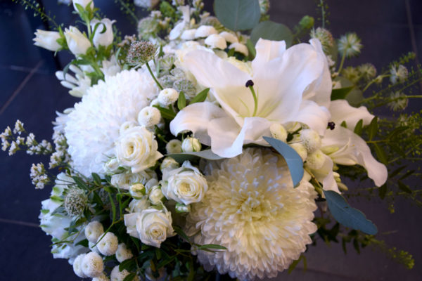 bouquet rond mariage blanc bègles