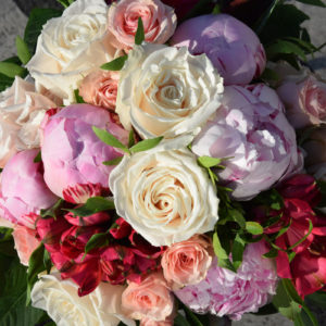 bouquet rond pastel artisan bègles